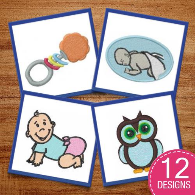 Picture of Welcome Baby Embroidery Design Pack