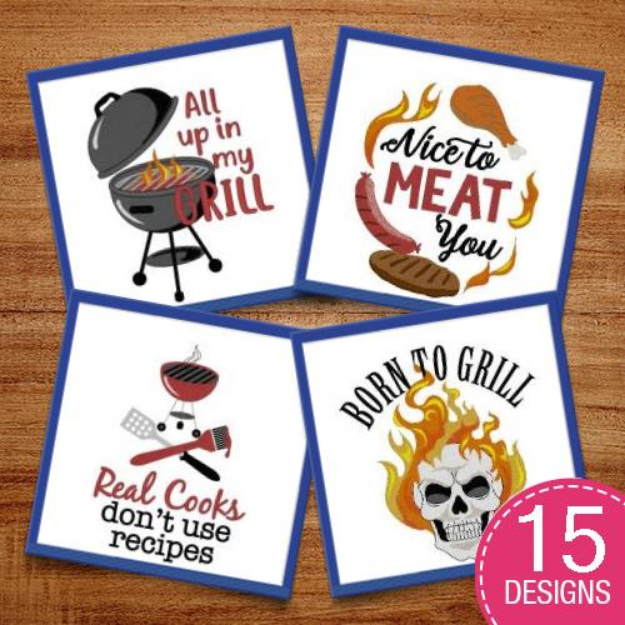Picture of Grill Talk Embroidery Design Pack