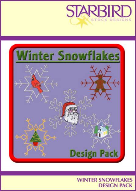 Picture of Winter Snowflakes Design Pack Embroidery Collection