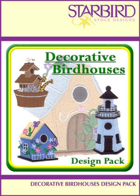 Picture of Decorative Birdhouses Pack Embroidery Collection