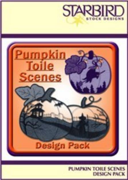 Picture of Pumpkin Toile Scenes Embroidery Collection