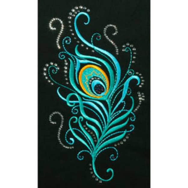 Picture of PEACOCK FEATHER Embroidery Designs CD