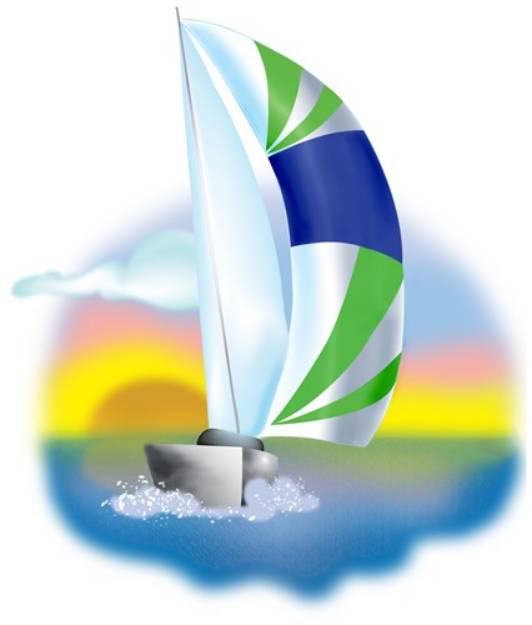 Picture of Sailboat SVG File