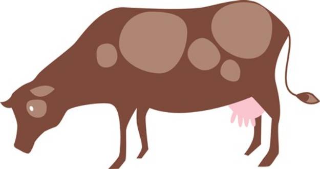 Picture of Brown Cow SVG File