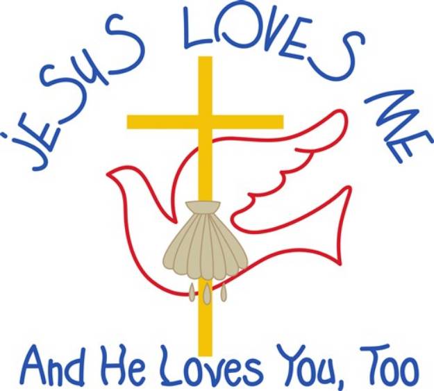 Picture of Jesus Loves Me SVG File