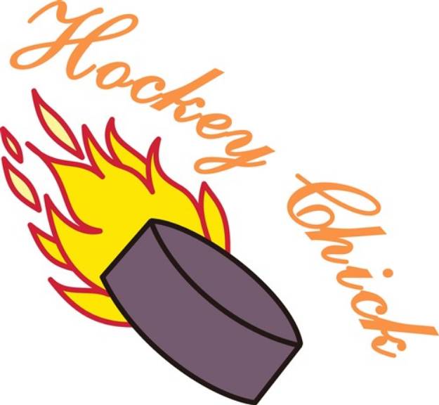 Picture of Hockey Chick SVG File