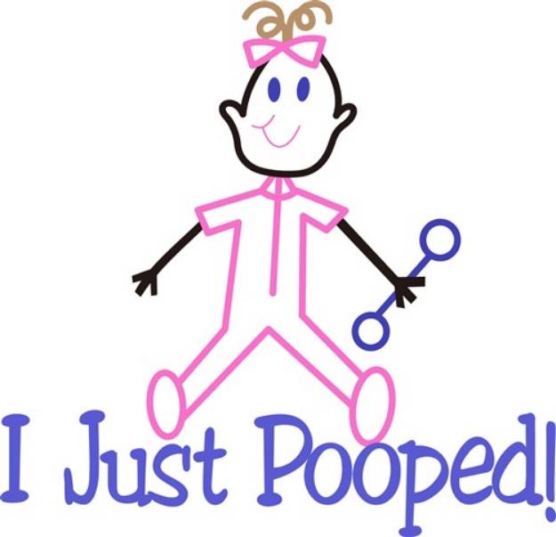 Picture of I Just Pooped SVG File