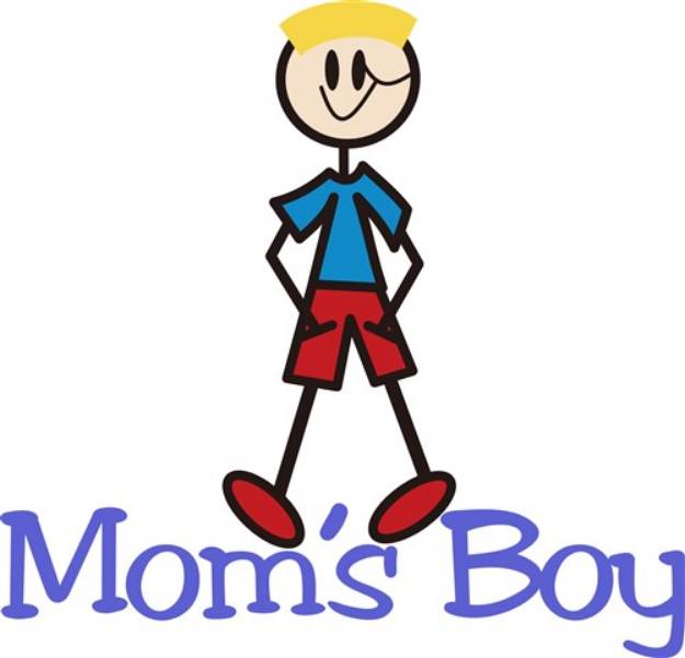 Picture of Moms Boy SVG File