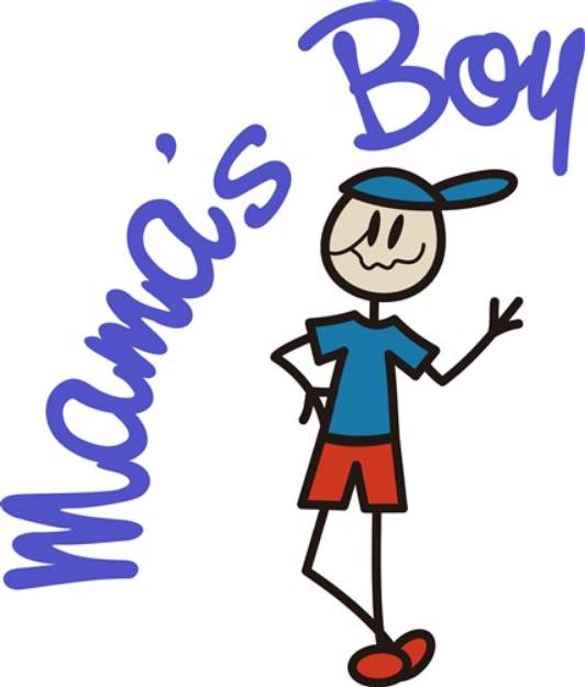 Picture of Mamas Boy SVG File