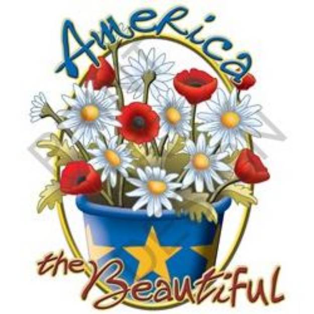 Picture of America The Beautiful SVG File