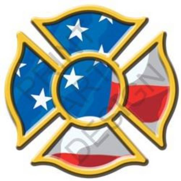 Picture of Firefighter Logo SVG File