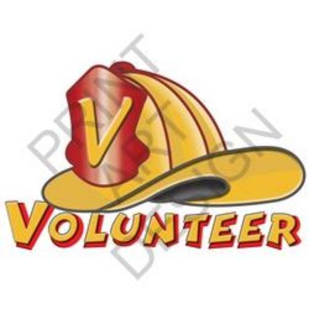 Picture of Volunteer Firefighter SVG File