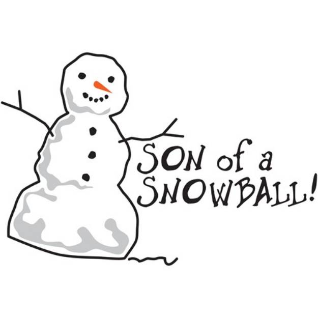 Picture of Son Of A Snowball SVG File