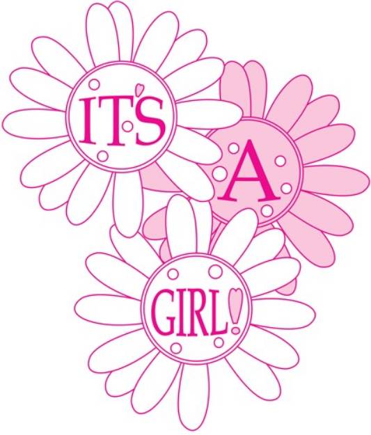 Picture of Its A Girl SVG File