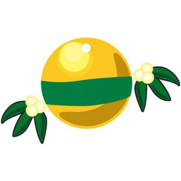 Picture of Yellow Ornament SVG File