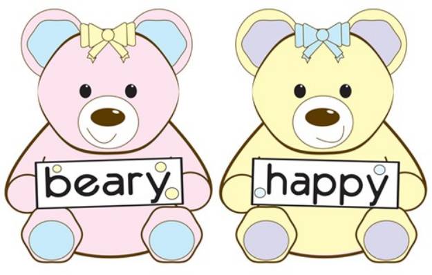 Picture of Beary Happy SVG File