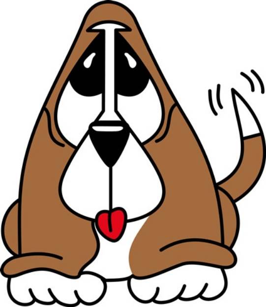 Picture of Basset Hound Puppy SVG File