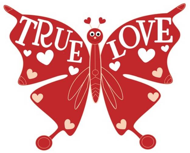 Picture of True Love Butterfly SVG File