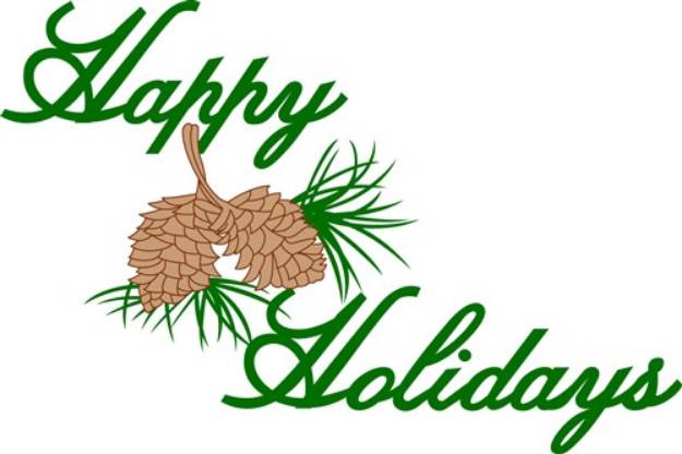 Picture of Happy Holidays SVG File