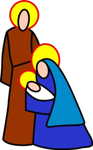 Picture of Nativity People SVG File
