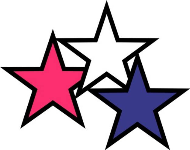 Picture of Three Stars SVG File