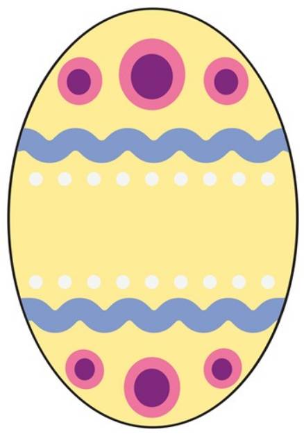 Picture of Yellow Easter Egg SVG File