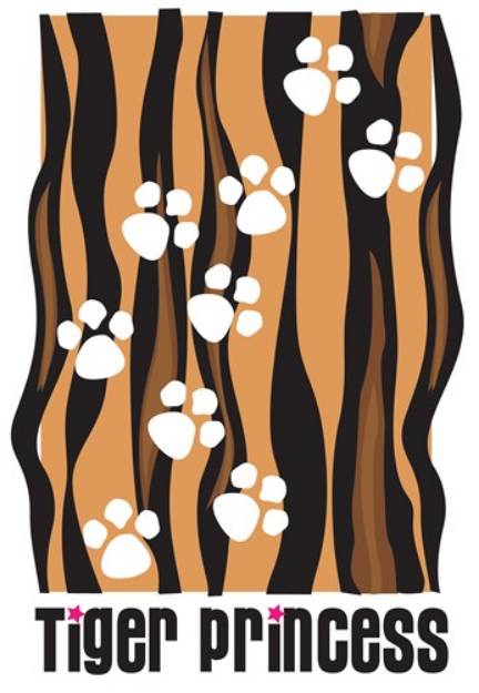 Picture of Tiger Princess SVG File