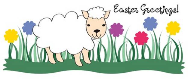 Picture of Easter Greetings SVG File