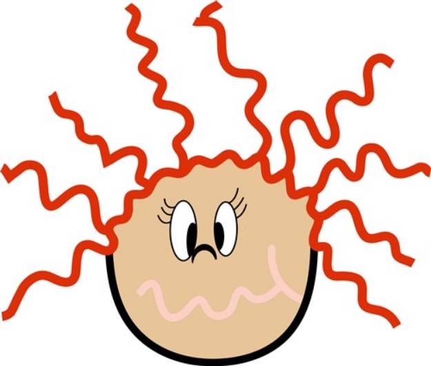 Picture of Bad Hair Day SVG File