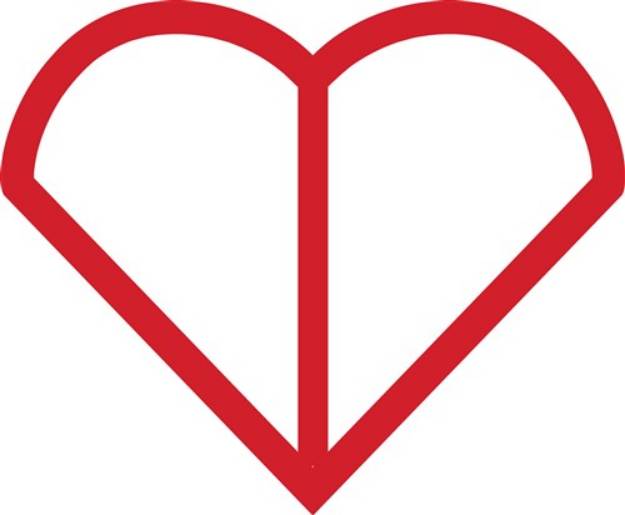 Picture of Heart Outline SVG File