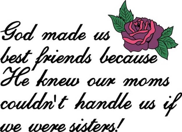 Picture of Best Friends SVG File