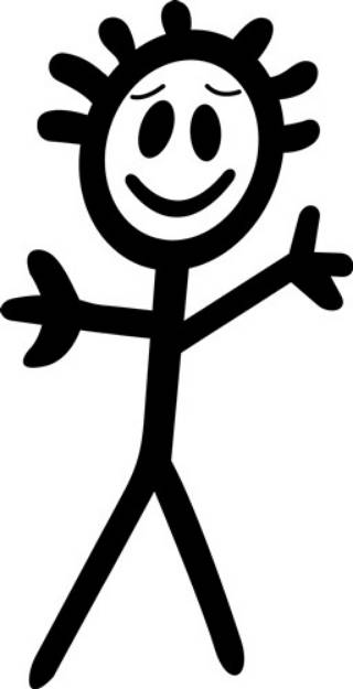 Picture of Stick Boy SVG File