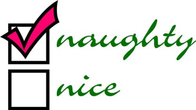 Picture of Naughty List SVG File