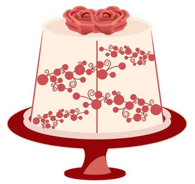 Picture of Floral Cake SVG File