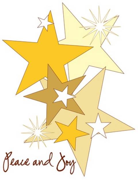 Picture of Peace and Joy Stars SVG File