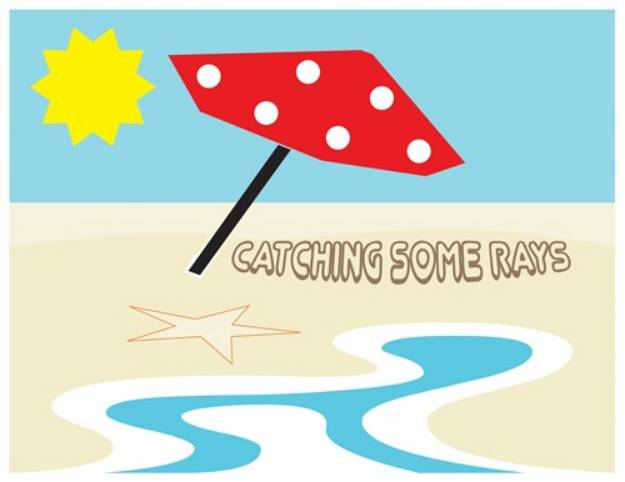 Picture of Catching Some Rays SVG File