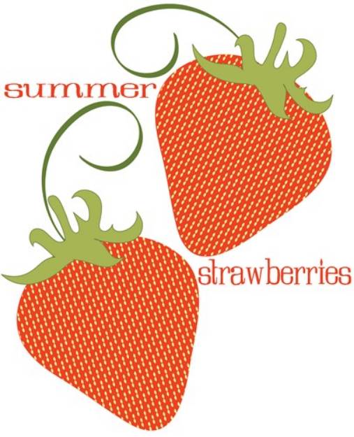 Picture of Summer Strawberries SVG File