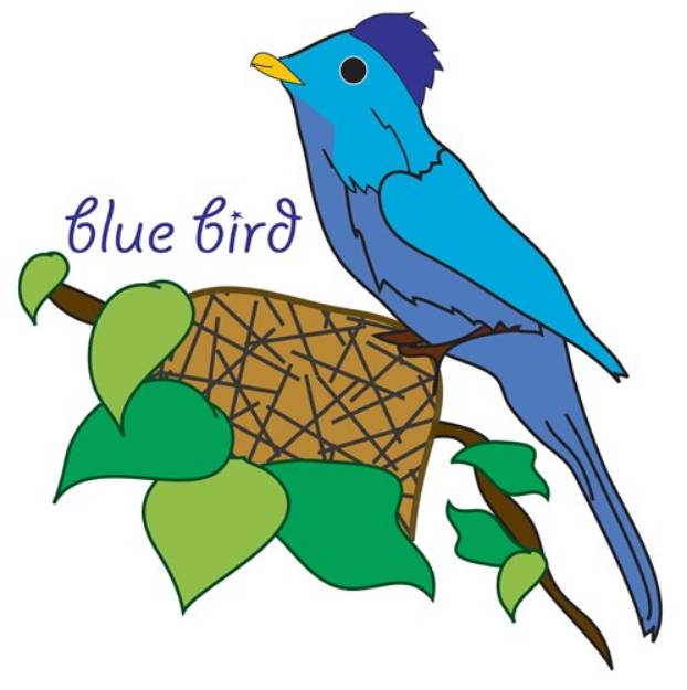 Picture of Blue Bird SVG File