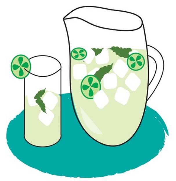 Picture of Mojito Pitcher & Glass SVG File