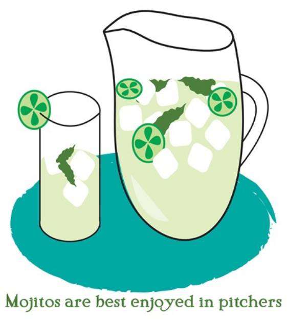 Picture of Mojitos In Pitchers SVG File