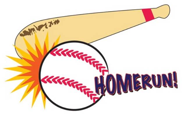 Picture of Baseball Home Run SVG File