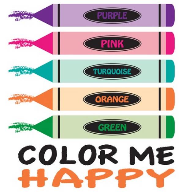 Picture of Color Me Happy SVG File