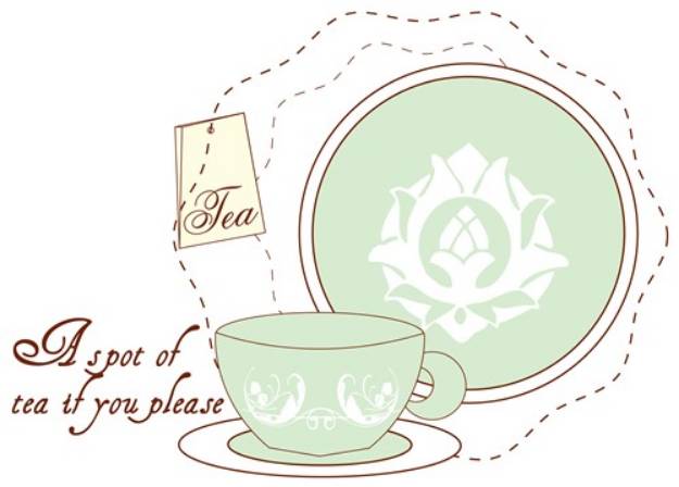 Picture of A Spot Of Tea SVG File