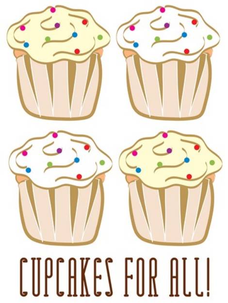 Picture of Cupcakes For All SVG File