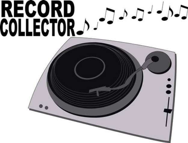 Picture of Record Collector SVG File