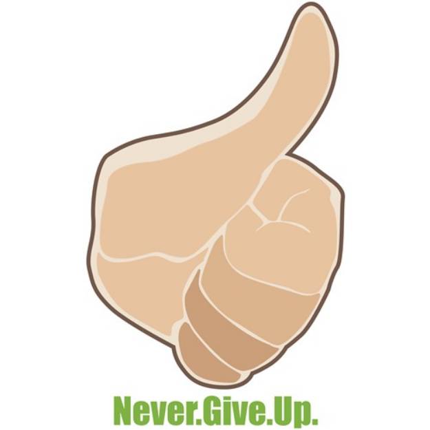 Picture of Never Give Up SVG File