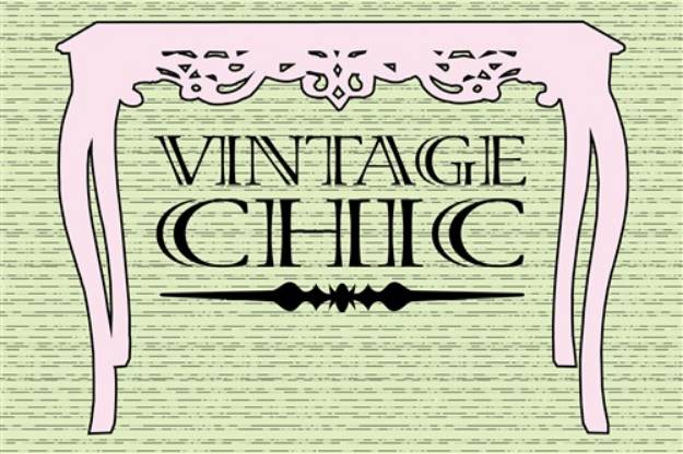 Picture of Vintage Chic SVG File