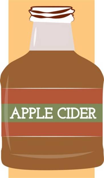 Picture of Bottle of Apple Cider SVG File