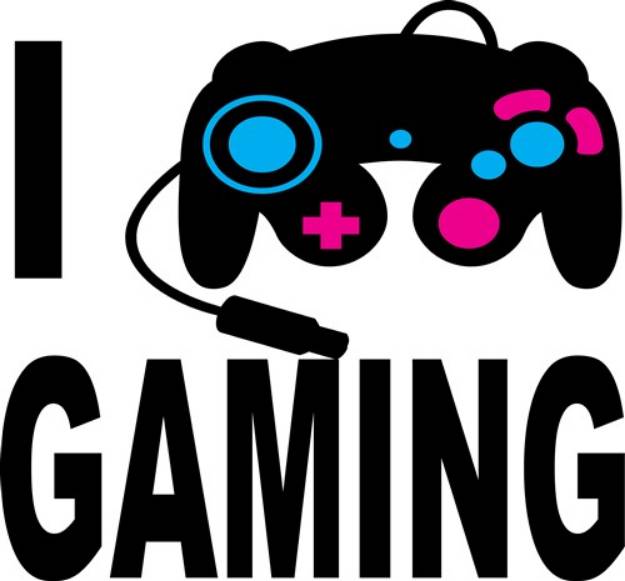 Picture of I Love Gaming SVG File