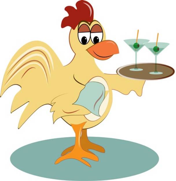 Picture of Martini Rooster SVG File